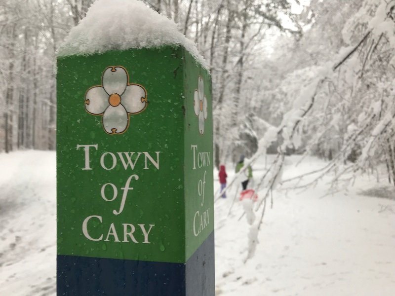 Town of Cary Greenway Sign