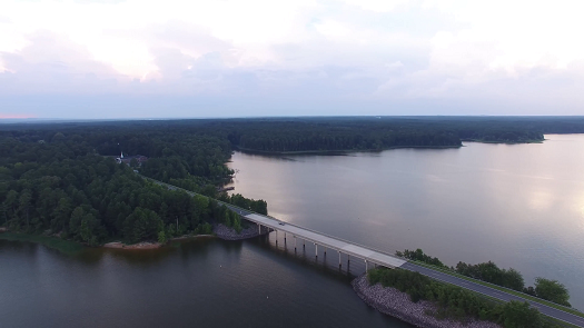 Jordan Lake Arial view