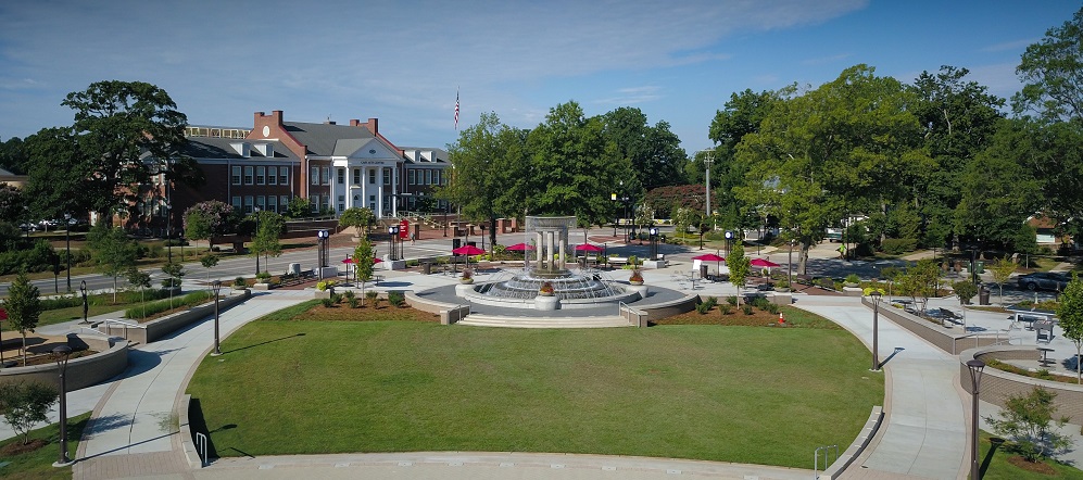 Downtown Park aerial shot