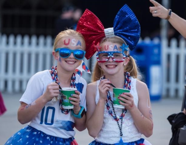 Fans at the USA versus Panama game