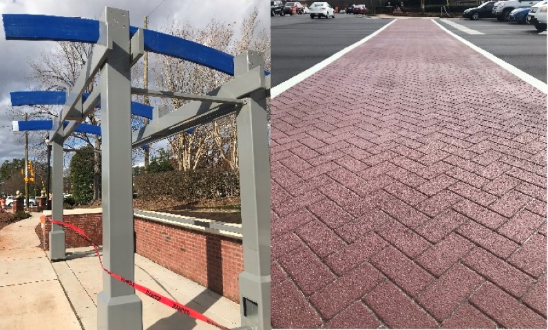 Cary Parkway and High House Crosswalk and Bus Shelter Install