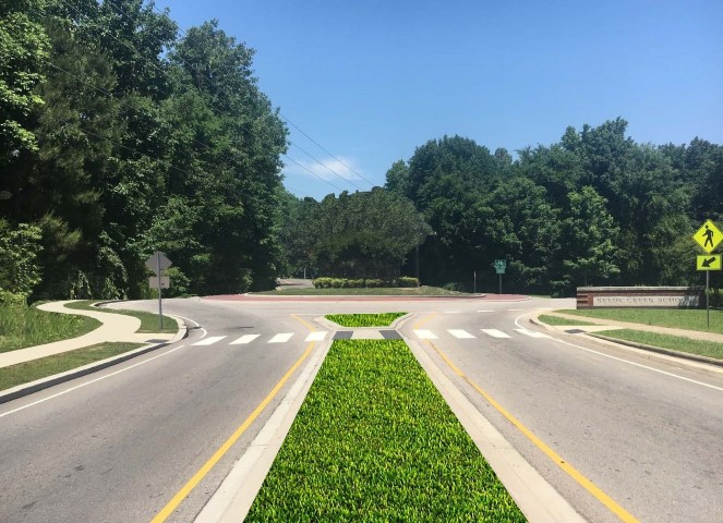 Reedy Creek Road - Grass Median