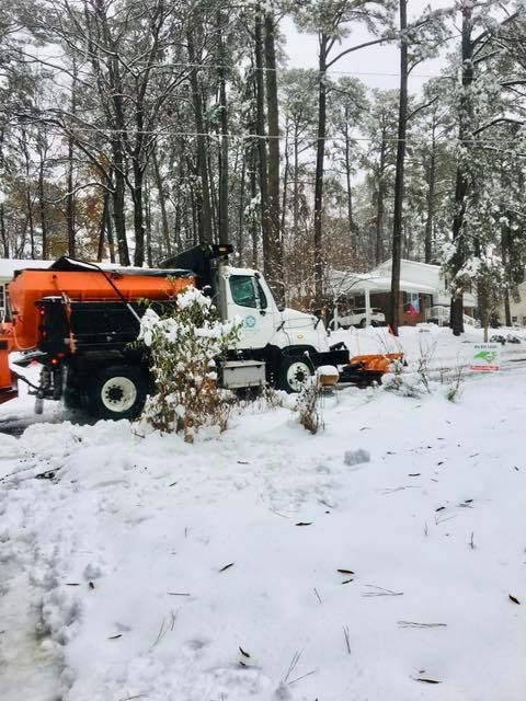 Plowing Residential Street