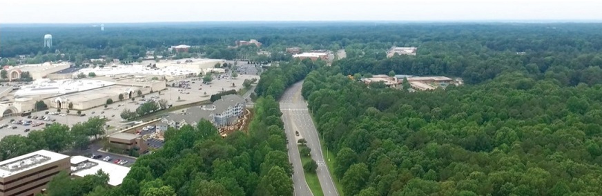 Cary Towne Center Blvd Aerial