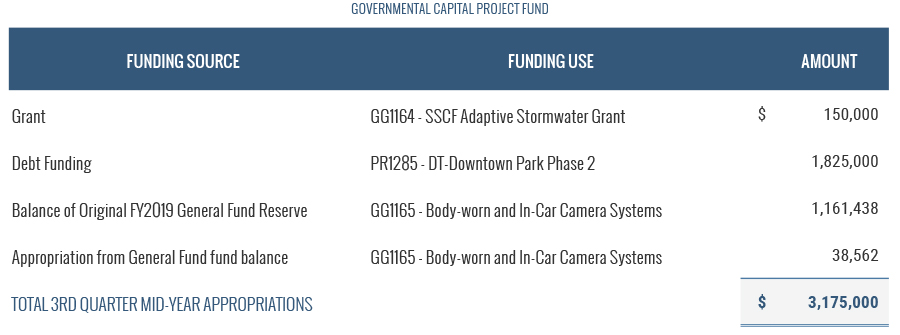 Governmental Capital Project Fund