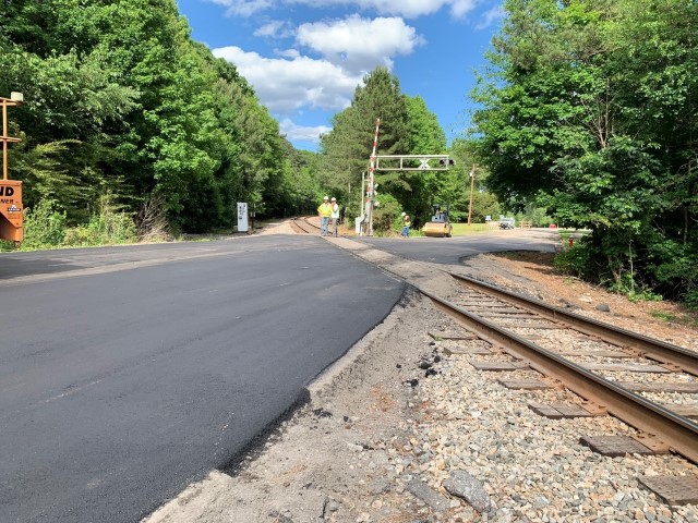 Railroad meeting street