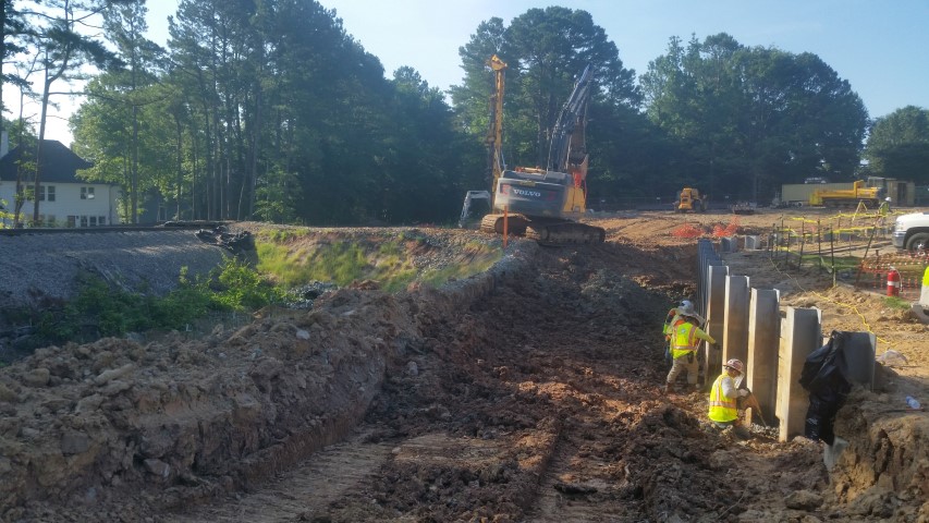 Construction on Davis Drive