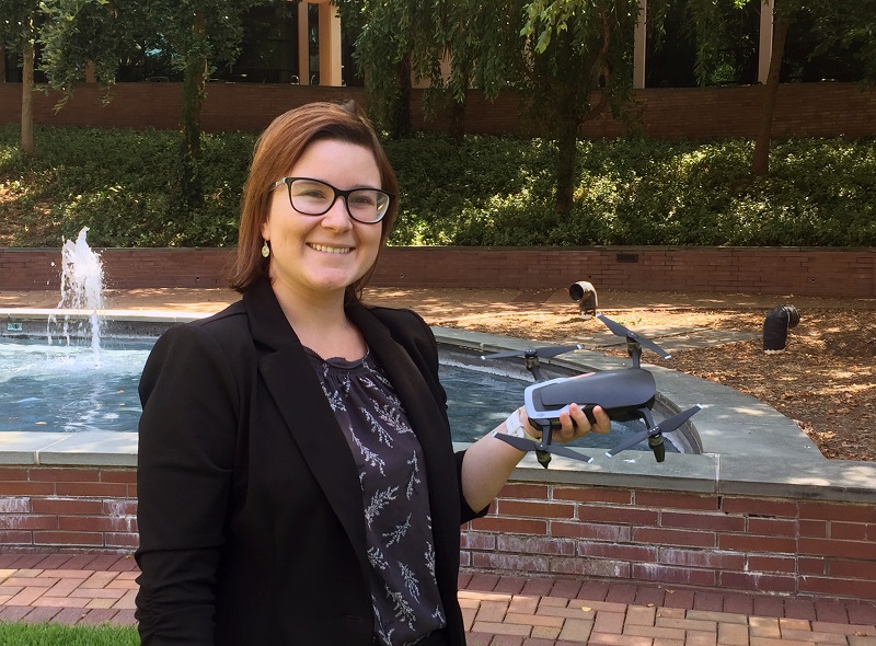 Employee with Drone