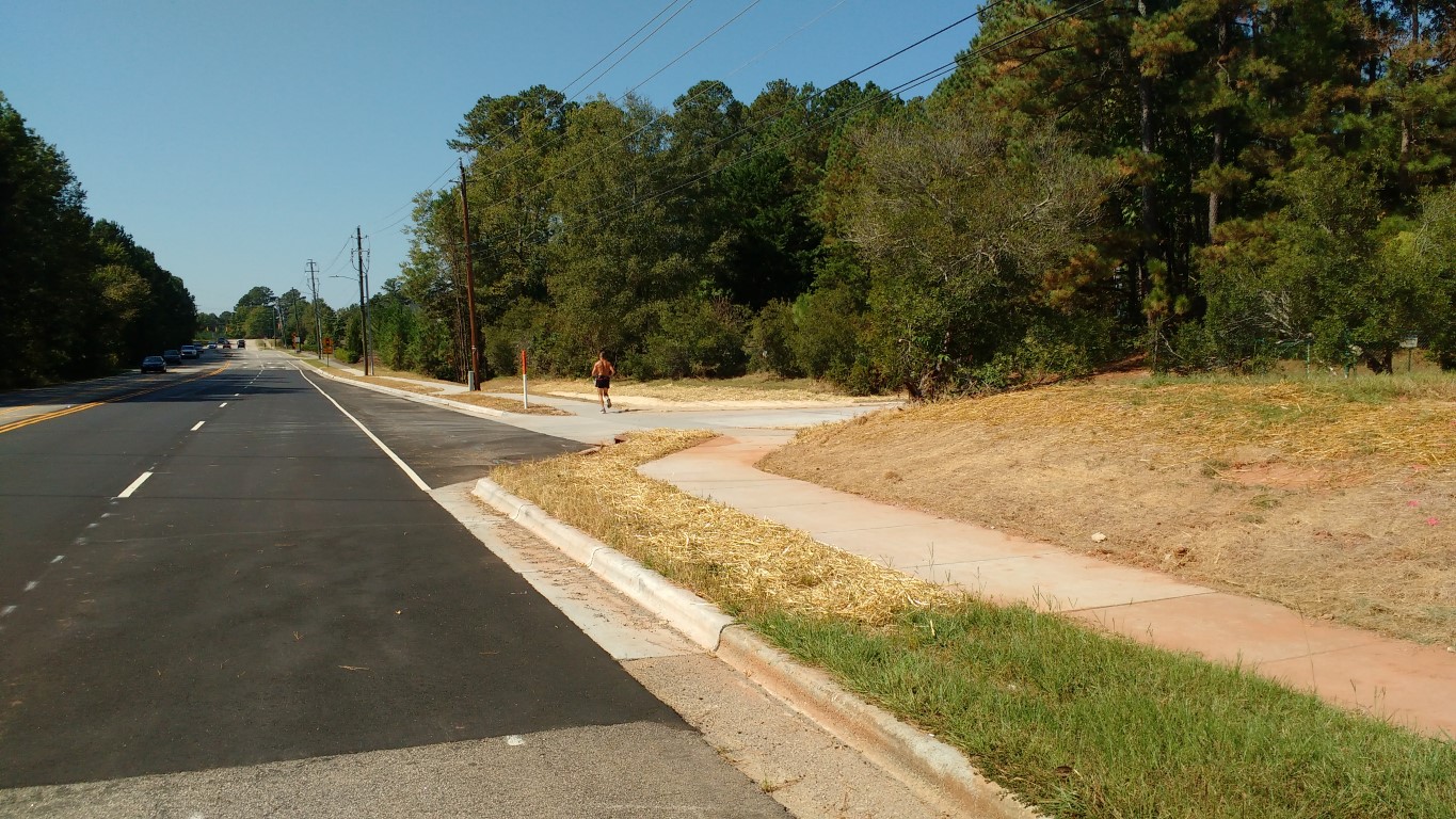 Old Apex Sidewalk on Laura Duncan After improvements