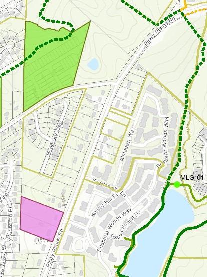 Piney Plains Rd Corridor Study Map