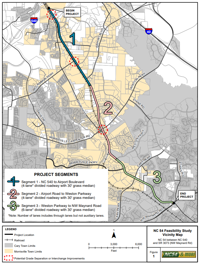 NC54 area map