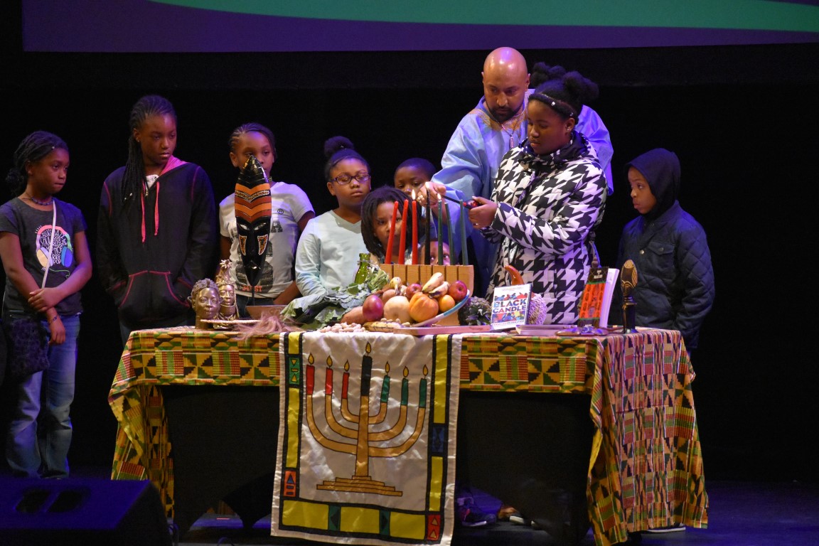 Ceremony at Kwanzaa celebration