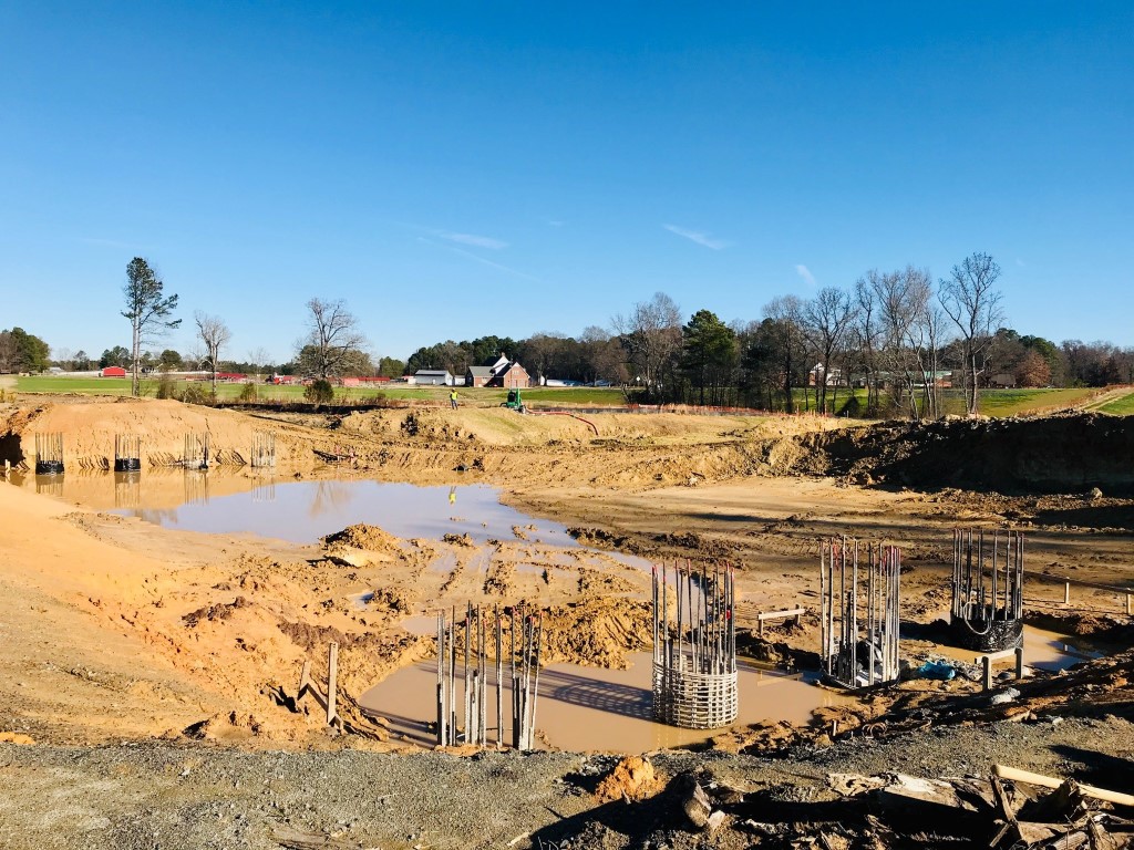 Construction on Carpenter Fire Station Road at CSX Railroad Crossing