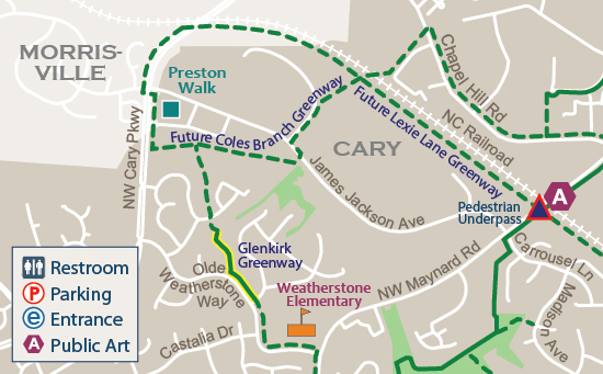 Glenkirk Greenway Map