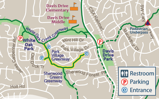 Park Village Greenway Map