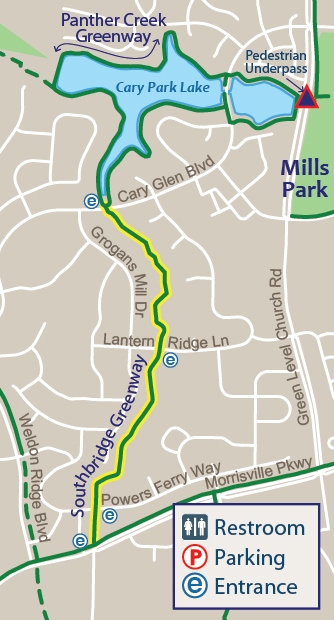 Southbridge Greenway Map