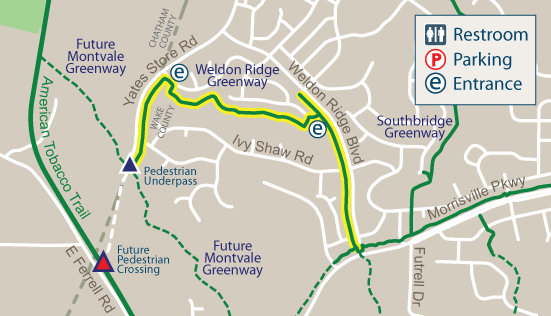 Weldon Ridge Greenway Map