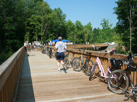 Runner On White Oak Boardwalk