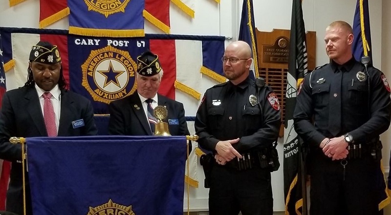 American Legion Officer of the Year award presentation