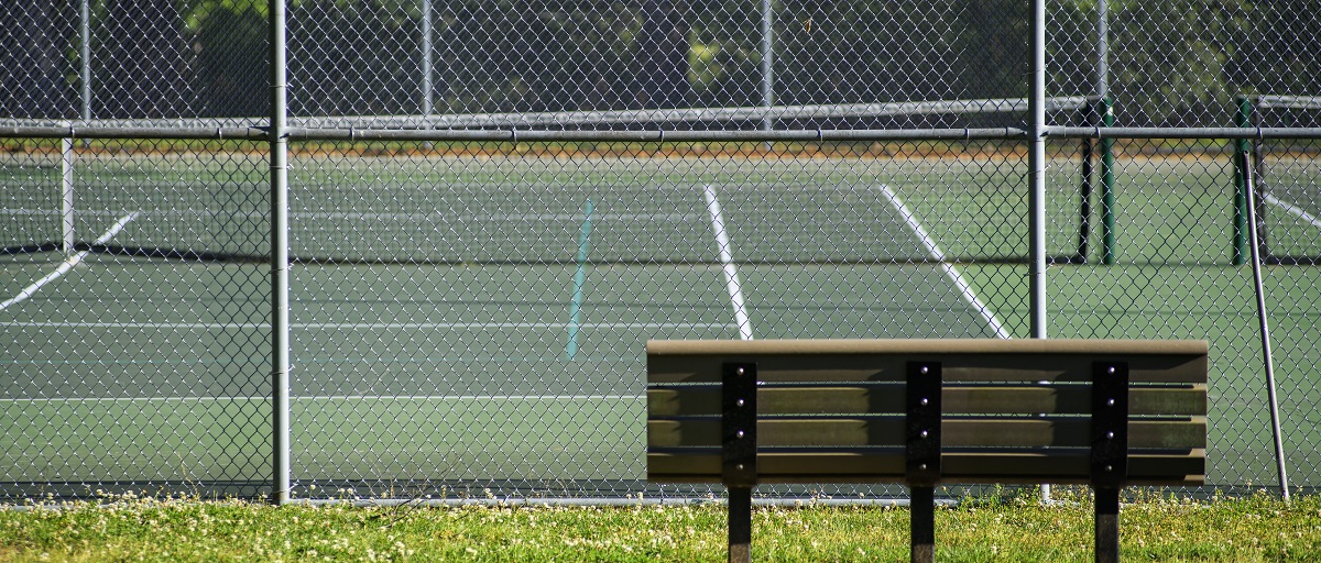 Bench at Tennis Court