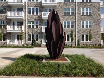 Edwin White sculpture for Solis Apartments