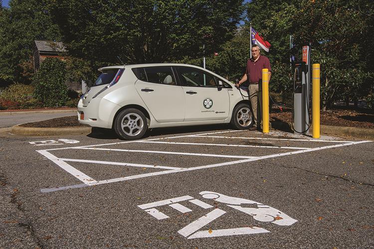 Electric Vehicle Charging Station at Town Hall