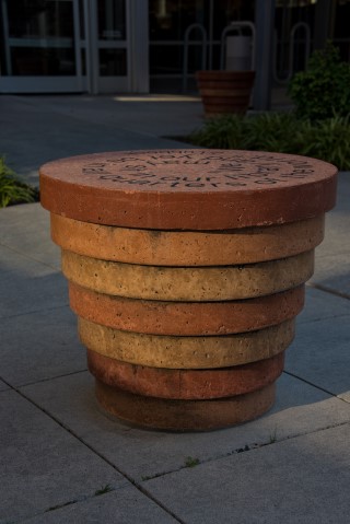 bench sculpture by Thomas Sayre