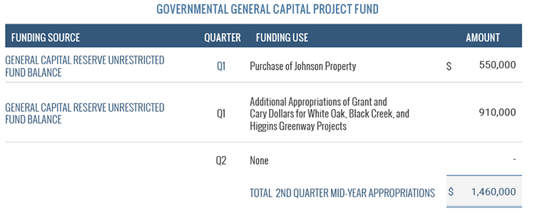 Governmental General Capital Project Fund