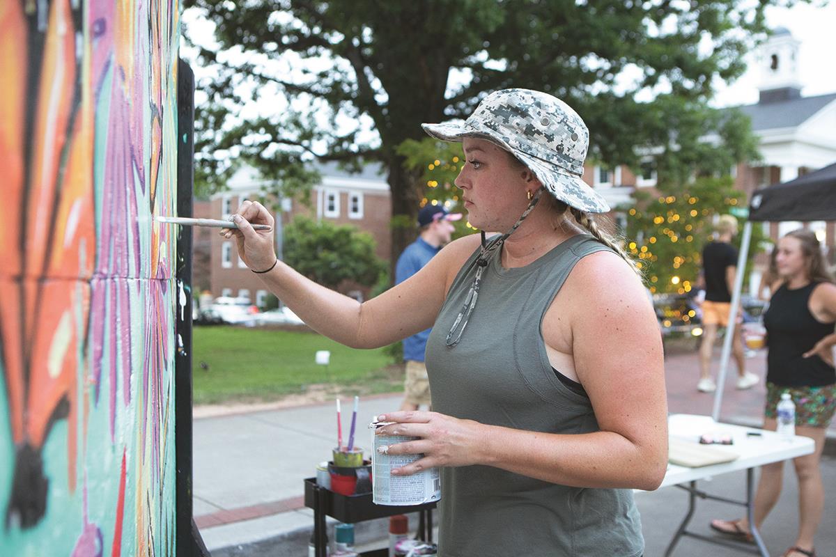 Artist at Celebrate Cary event