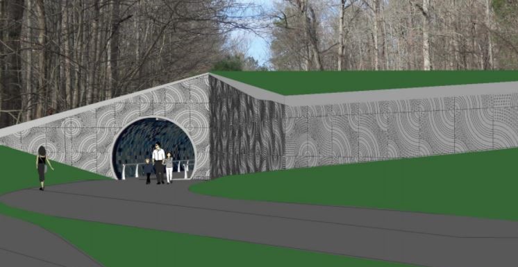 A rendering of the Crabtree Creek connector tunnel