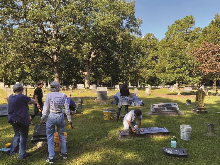 cemetery clean up