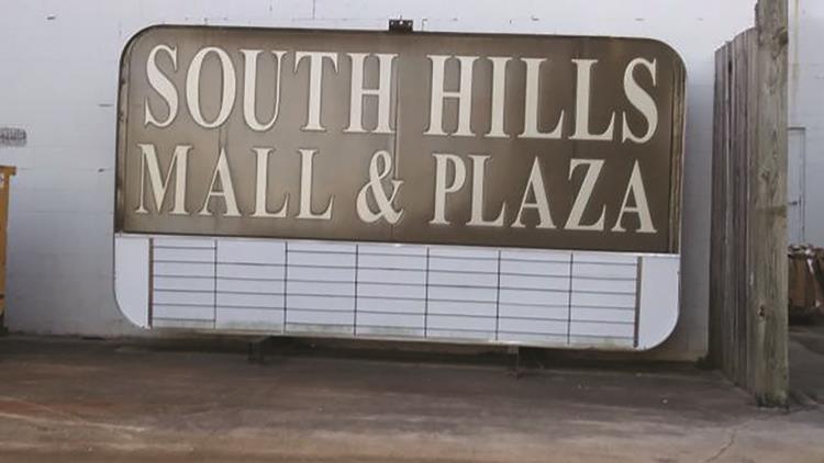 South Hills Mall Sign