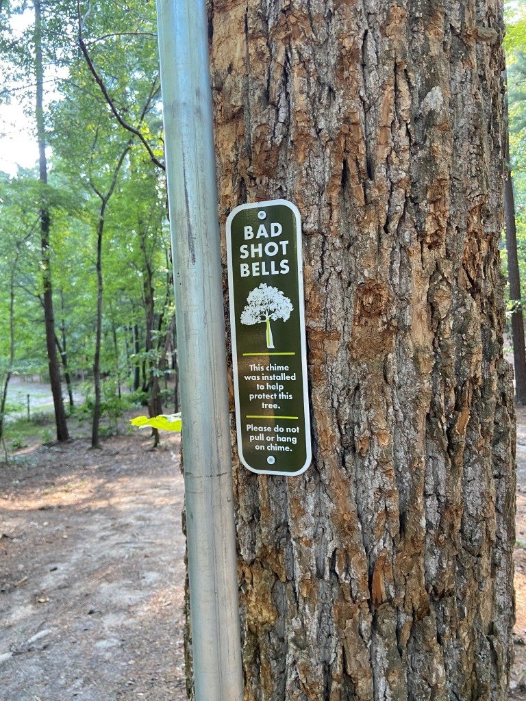 Bad Shot Bells Tree Sign on #7 White (Medium)