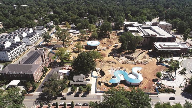 Downtown Cary Park Aerial