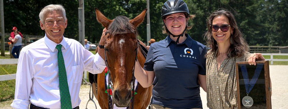 Mayor Weinbrecht with River & trainers