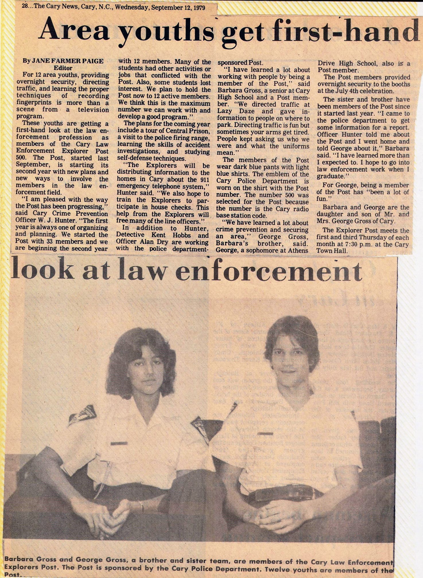 newspaper clipping from original explorer program launch from 1977 