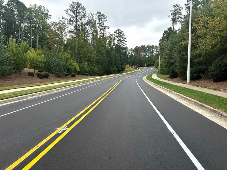 Paved street