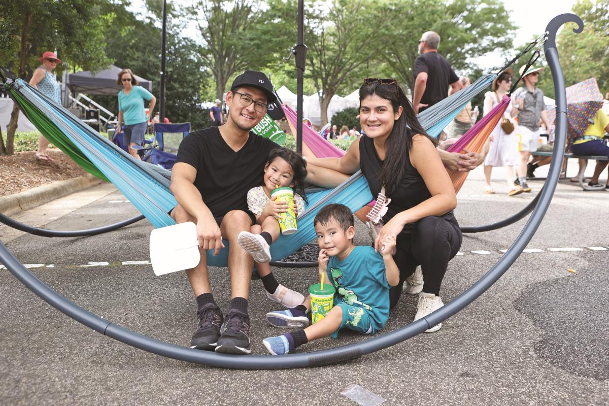 Family at Lazy Daze