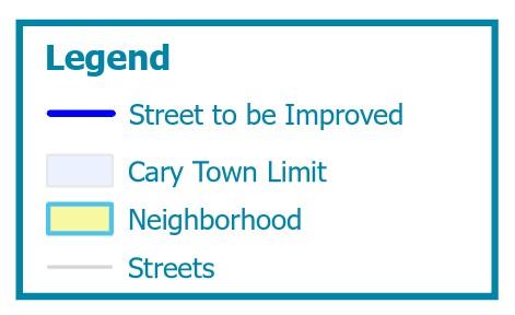 2024 Street Improvements Legend