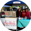 booth with Andia's homemade icecream