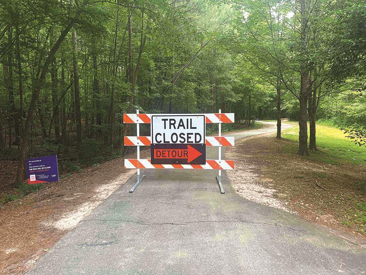 trail closure sign