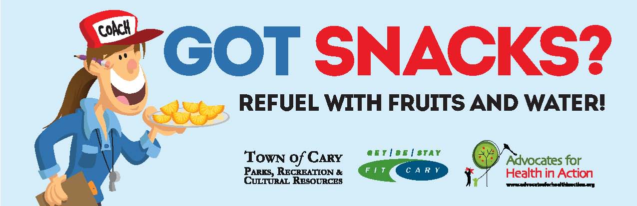 Got snacks? Refuel with fruits and water?