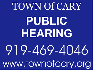 Public Hearing Sign