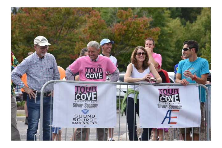 Ed Yerha, Harold Weinbrecht and Jennifer Robinson at the Tour de Cove