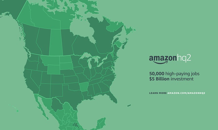 Amazon HQ2 graphic